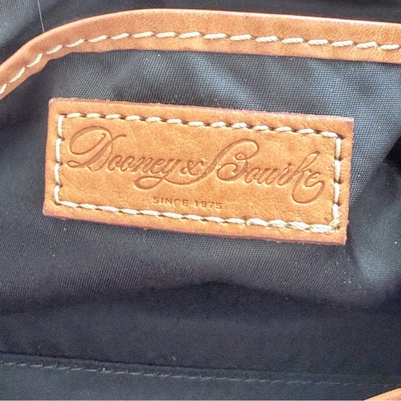 Dooney And Bourke Allie Nylon Beige Brown Leather Backpack Authentic main image 7
